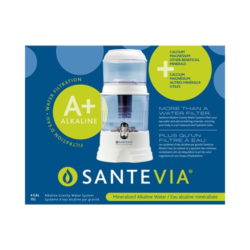 Santevia S101 15 L Alkaline Gravity Water System Countertop Model