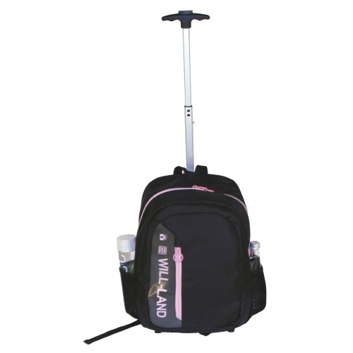 WillLand Outdoors Easy Transit Backpack on Wheels, Pink