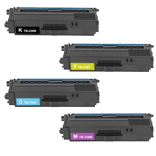 Max Saving - Cartouche de toner compatible TN336BK TN336M TN336C TN336Y pour Brother TN-336 TN331 TN331 MFC-L8600CDW - paquet de 4