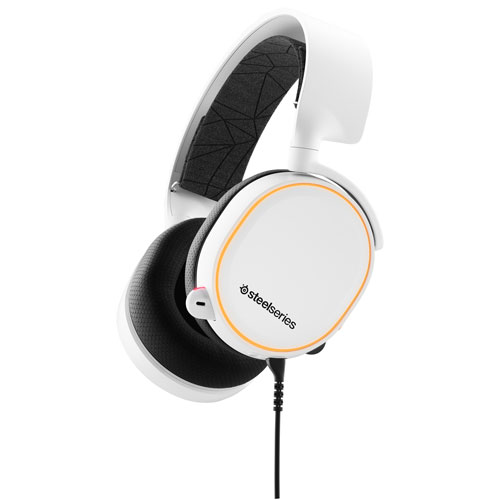 SteelSeries Arctis 5 RGB Gaming Headset for PC/PS4/PS5 - White