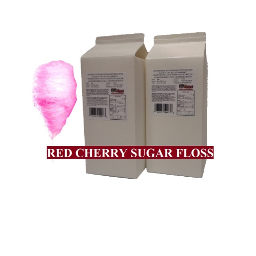Floss à sucre Cotton Candy Professional de Centrestage - Cerise rouge - Paquet de 2