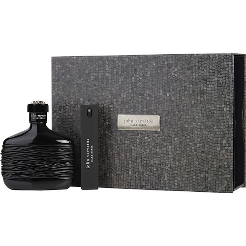 JOHN VARVATOS DARK REBEL by John Varvatos EDT SPRAY 4.2 OZ & EDT REFILLABLE TRAVEL SPRAY .57 OZ
