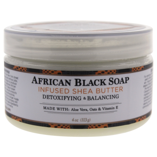 Beurre de karité Nubian Heritage infusé d'avoine et d'aloès, 4 oz