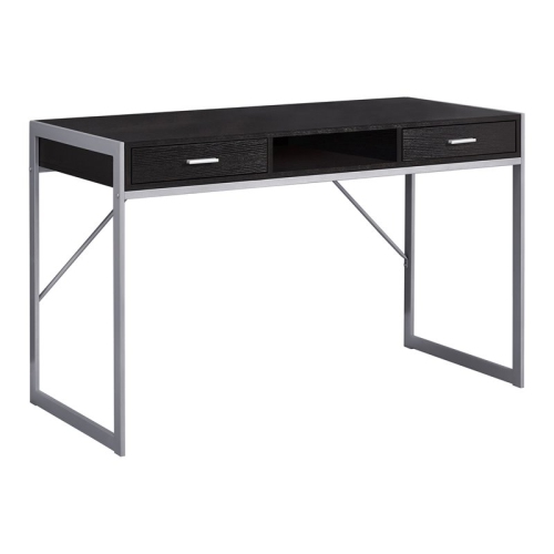 MONARCH  Specialties I 7366 Computer Desk 48"l Cappuccino And Metal In Silver