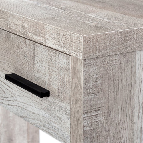 Monarch Specialties i 7429 computer desk taupe wood grain l and r facing corner