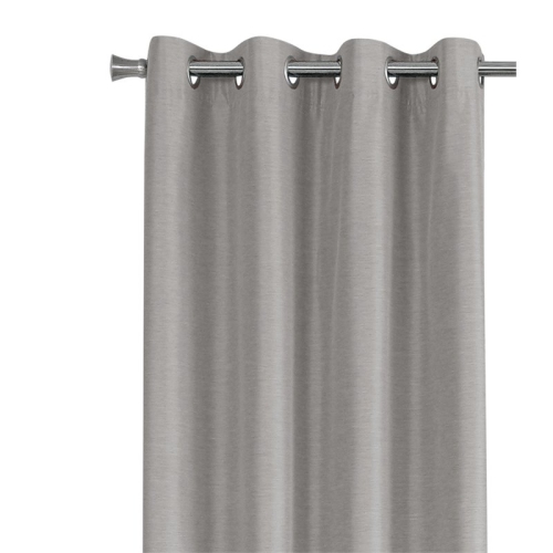 Monarch Specialties i 9836 curtain panel 2pcs 52"w x 95"h silver solid blackout