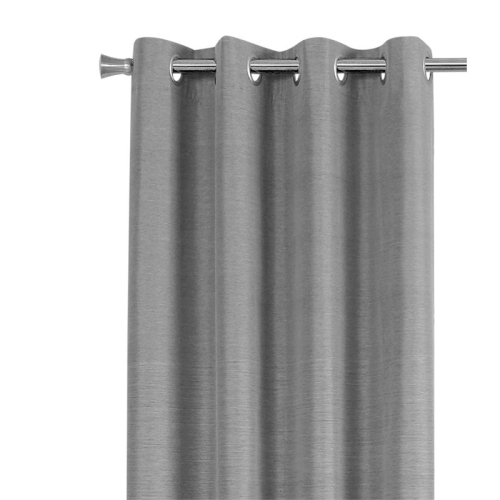 Monarch Specialties i 9842 curtain panel 2pcs 52"w x 95"h grey solid blackout