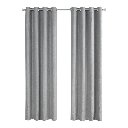 MONARCH  Specialties I 9845 Curtain Panel 2PCs 52"w X 95"h Room Darkening In Silver