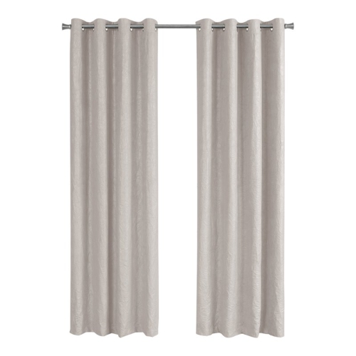 MONARCH  Specialties I 9817 Curtain Panel 2PCs 52"w X 84"h Room Darkening In Ivory