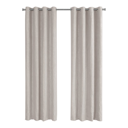 MONARCH  Specialties I 9818 Curtain Panel 2PCs 52"w X 95"h Room Darkening In Ivory