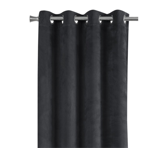 Monarch Specialties i 9824 curtain panel 2pcs 52"w x 95"h grey room darkening