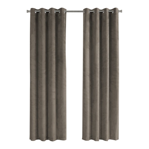 MONARCH  Specialties I 9827 Curtain Panel 2PCs 52"w X 95"h Taupe Room Darkening