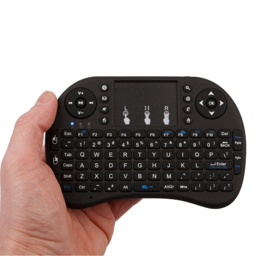[REYTID] 2.4GHz Wireless Smart iKeyboard with Touchpad for Gaming, Smartphones, TV Android