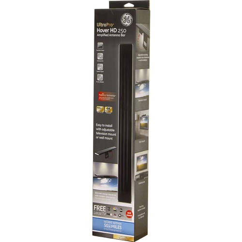 GE Pro Hover Bar HD 200 Antenna - Indoor VHF / UHF HDTV Antenna Bar -40 Mile Range