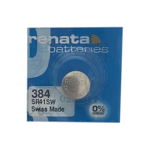 RENATA  50-Pack 384 / Sr41Sw Oxide Button Batteries In Silver