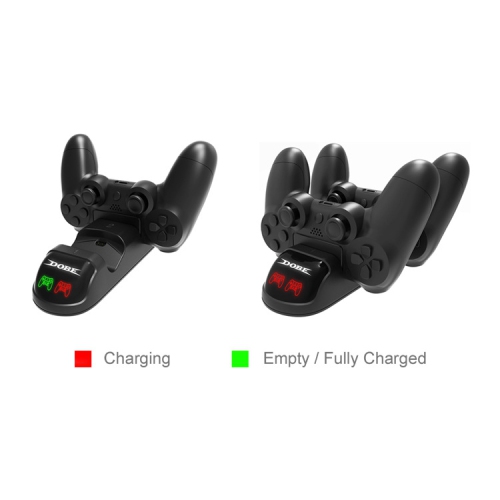 PS4 Charging Dock; Dual Charger with Charging Status Display Screen for PS4 Pro Dualshock 4 Wireless Controller