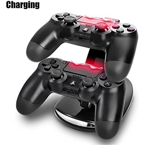 Playstation 4 Charger & Pro Playstation Controller Charger Dual USB Charging Station Stand Docking Playstation 4 PS4 Slim