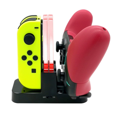 navor Controller Dock Stand - Joy-Con Charger Dock For Nintendo Switch Gaming Controllers - Charging Dock for Joy-con and Pro Controller with Type C