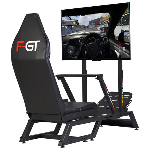 Next Level Racing F-GT Formula and GT Simulator Cockpit - Matte Black