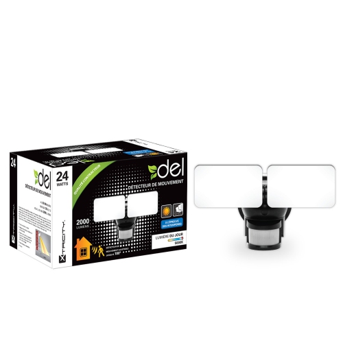 XTRICITY  Outdoor Security Light 2 Heads Led 24W/5000K2000L