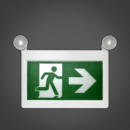 Xtricity LED emergency exit light 1.2w x 2 heads/3 pictogram 90L