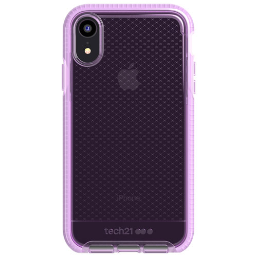 Tech 21 Evo Check Fitted Soft Shell Case for iPhone XR - Orchid