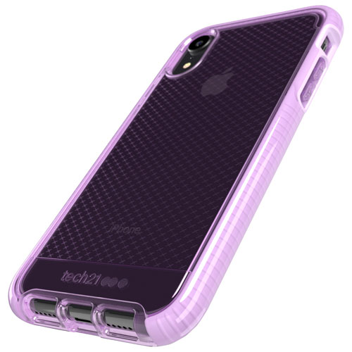 Tech 21 Evo Check Fitted Soft Shell Case for iPhone XR - Orchid