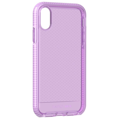 Tech 21 Evo Check Fitted Soft Shell Case for iPhone XR - Orchid
