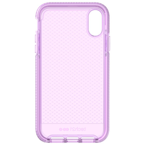 Tech 21 Evo Check Fitted Soft Shell Case for iPhone XR - Orchid