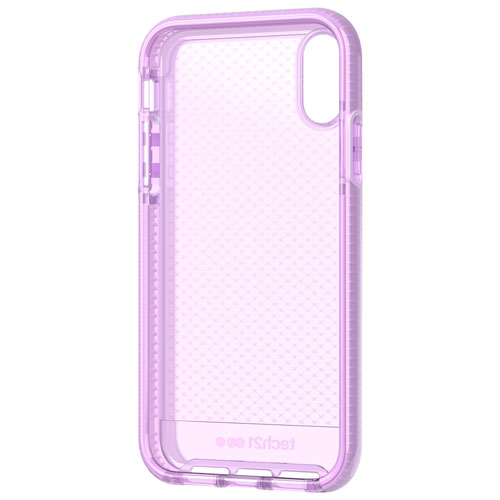 Tech 21 Evo Check Fitted Soft Shell Case for iPhone XR - Orchid