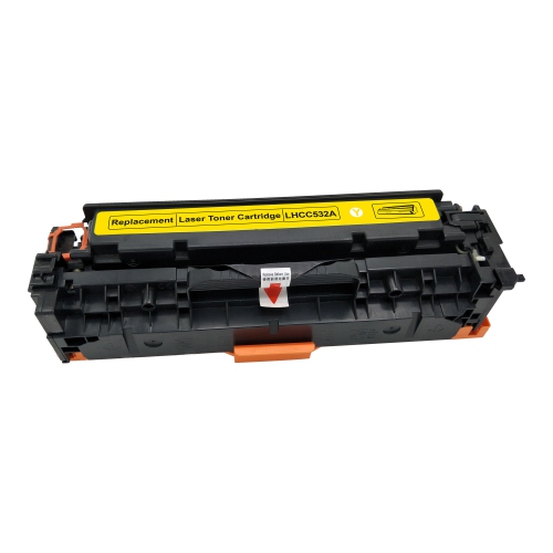 NEW SUPERIOR QUALITY! HP CC532A Yellow Compatible Toner Cartridge - FREE SHIPPING OVER $50 !!