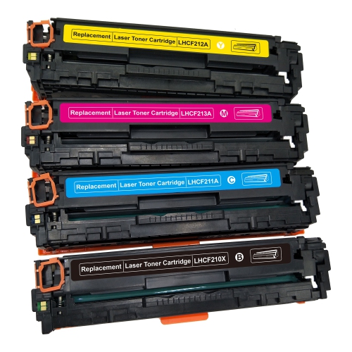 BILLIG INK  New Superior Quality HP Cf210X Compatible Toner Cartridge Set (Bk, C, M, Y)
