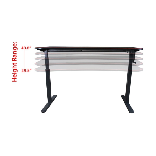 Boost Industries FS-MC63 Floor Standing Manual Height Adjustable Gaming/PC Desk