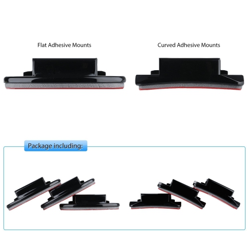 Ultimaxx 3 Flat Mounts and 3 Curved Mounts with 3m Double Sided