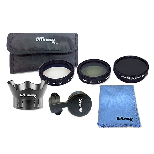 ULTIMAXX  P4 Filter Kit - Uv, Cpl, V-Nd, Cap, Hood, Cloth, Case