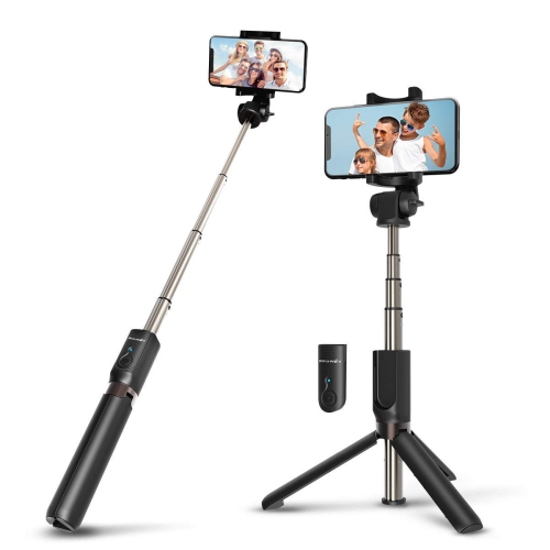 Wireless Selfie Stick Tripod with Remote - 3 in 1 Mini Pocket Extendable Monopod 3.0 Aluminum Alloy 360 Degree Rotation