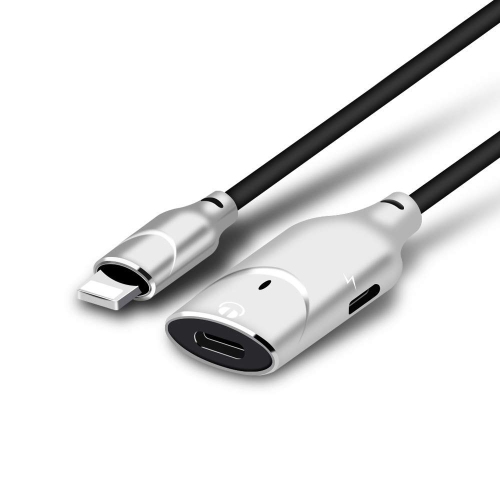 navor 2 in 1 lightning Adapter and Lightning Headphone Audio & Charge Adapter for iPhone X / 8/8 Plus / 7/7