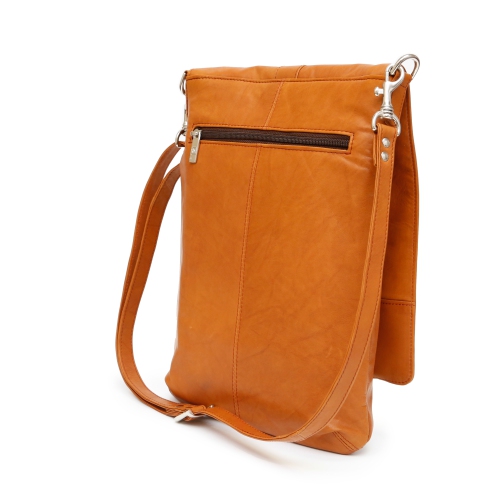 Ashlin Evan Leather Messenger Bag - Brown