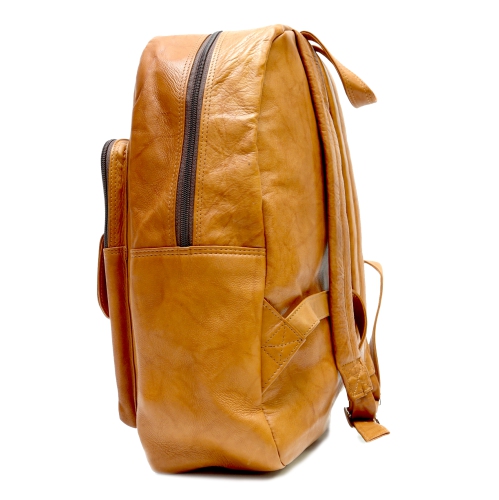 Ashlin Naples 15" Leather Knapsack - Tan