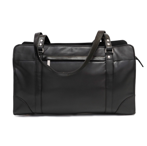 ASHLIN  Carlton 15"" Leather Business Case - In Black