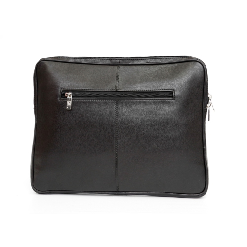 Ashlin Sven 10.5" Leather Netbook Mini-Brief - Dark Brown