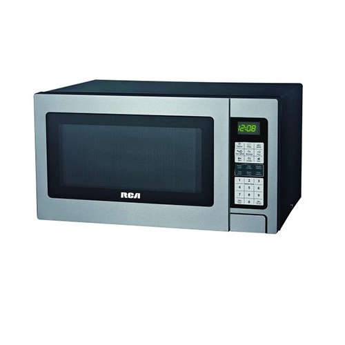RCA RMW1324 1.3 CU FT Countertop Microwave Stainless Steel with Grill Cook Feature