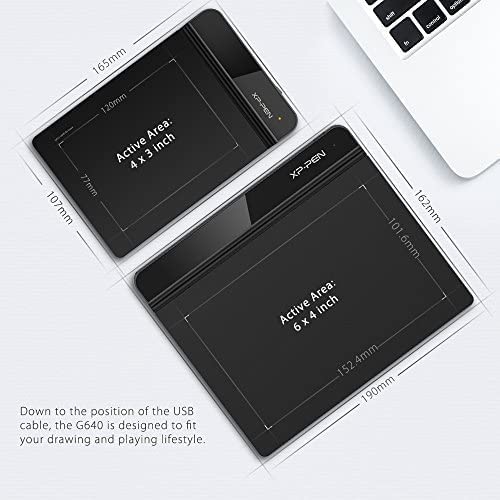 XP-Pen StarG640 6x4 pouces OSU! Tablette à dessin ultramince Carte graphique numérique tablette stylet sans pile pour OSU jeu et enseignement en
