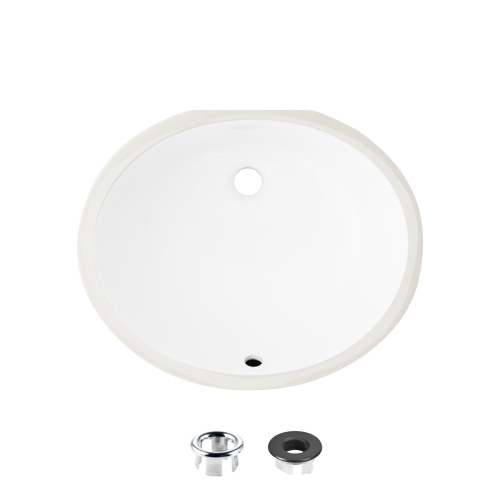 Stylish 19 Inch Oval Undermount Bathroom Sink With 2 Overflow Finishes Best Canada - 19 Inch Oval Undermount Bathroom Sink