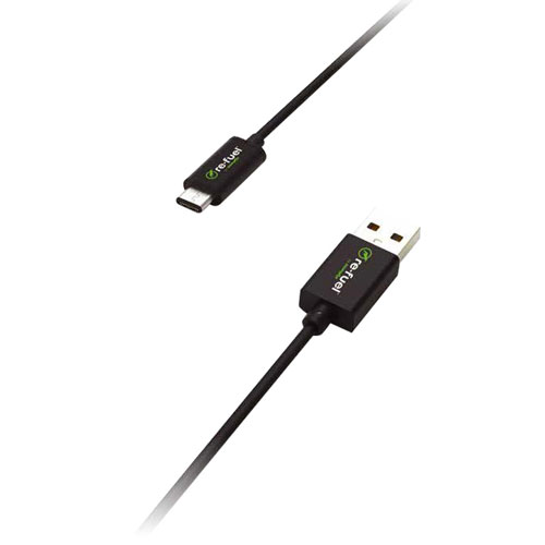 DigiPower Re-Fuel 2m USB-A/USB-C Cable for GoPro HERO5/HERO7 - Black