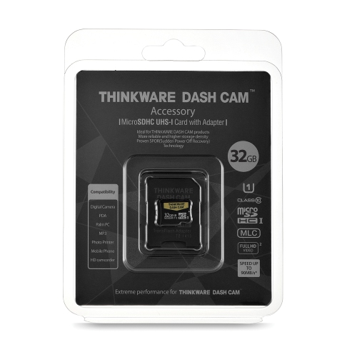 THINKWARE 32GB UHS-I MicroSD Card with SD Adapter