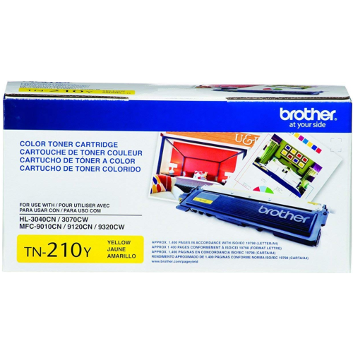 Brother TN210Y Yellow, Original Toner Cartridge, For HL-3040CN, MFC-9120CN, MFC-9325CW