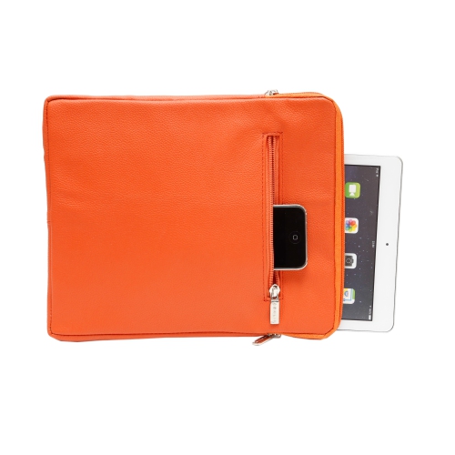 ASHLIN  Taysha 10"" Leather Tablet Case - Tangerine