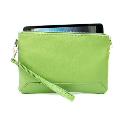 Étui-portefeuille avec dragonne en cuir Kayleigh d’Ashlin - Vert