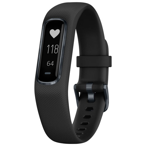 Garmin vivosmart 4 Fitness Tracker with Heart Rate Monitor - Large - Midnight Black